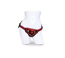 Sportsheets Red Lace Corsette Strap-On Harness